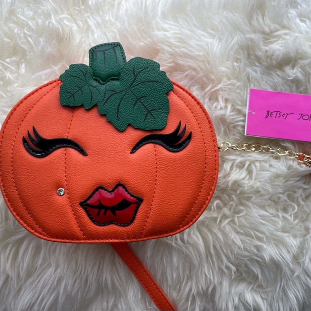 Betsey Johnson Pumpkin Crossbody